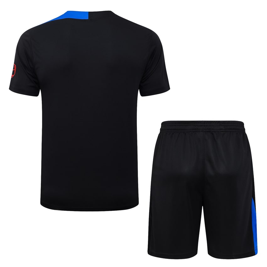 Ensemble Maillot Short PSG 2025 2026 Noir Foncé