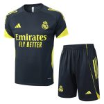 Ensemble Maillot Short Real Madrid 2025 2026 Noir Foncé