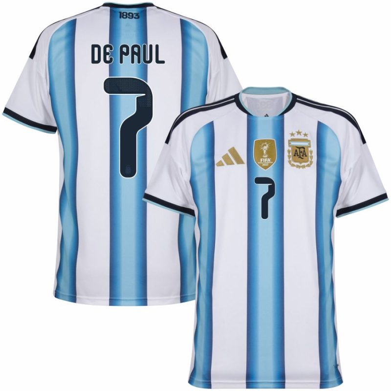 Maillot Argentine Domicile 2026 2027 De Paul (1)