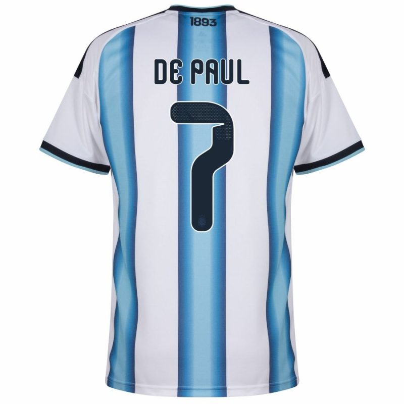 Maillot Argentine Domicile 2026 2027 De Paul (3) Maillot Argentine Domicile 2026 2027 De Paul (3)