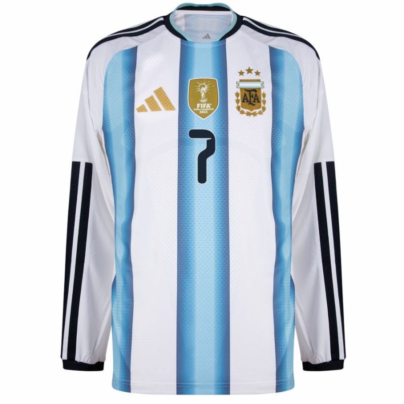 Maillot Argentine Domicile 2026 2027 De Paul Manches Longues (2) Maillot Argentine Domicile 2026 2027 De Paul Manches Longues (2)
