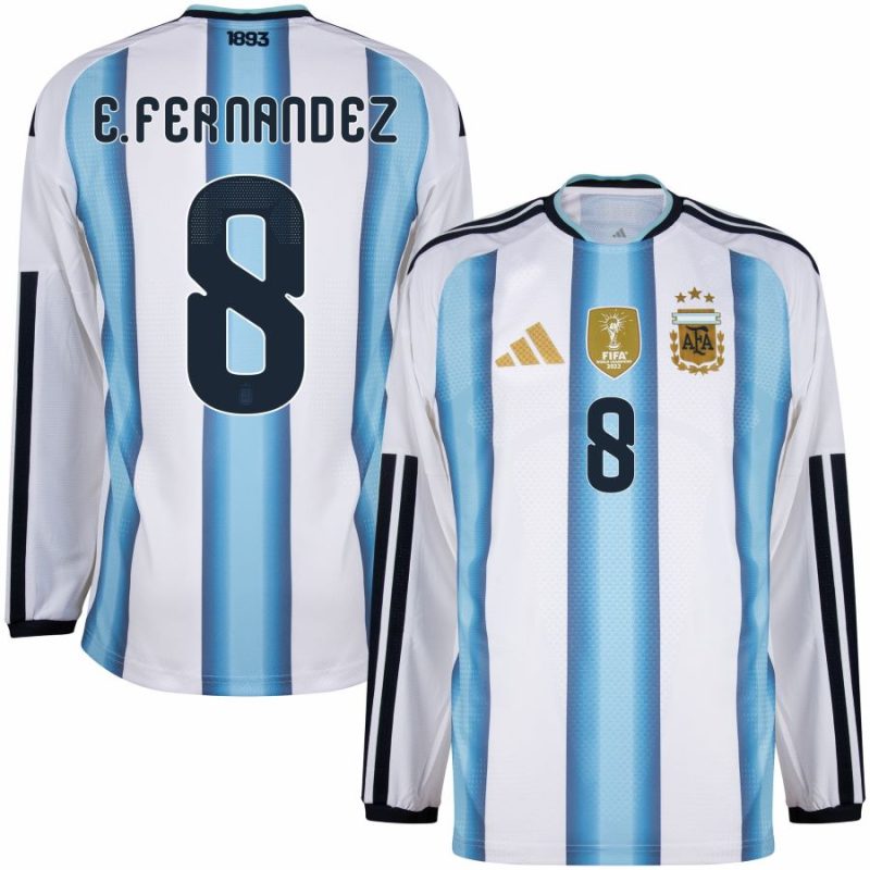 Maillot Argentine Domicile 2026 2027 Manches Longues E. Fernandez (1) Maillot Argentine Domicile 2026 2027 Manches Longues E. Fernandez (1)