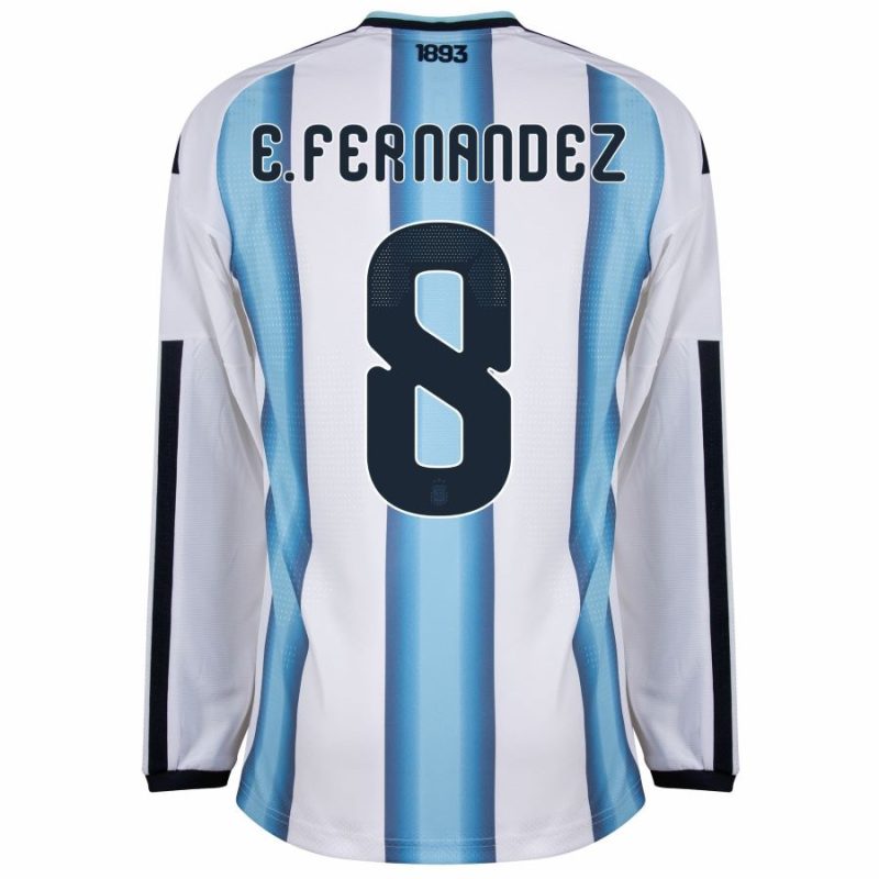 Maillot Argentine Domicile 2026 2027 Manches Longues E. Fernandez (3) Maillot Argentine Domicile 2026 2027 Manches Longues E. Fernandez (3)