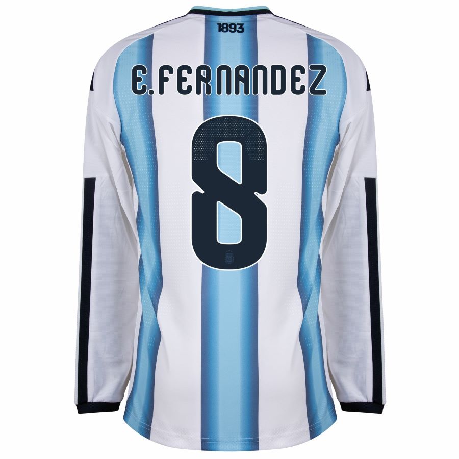 Maillot Argentine Domicile 2026 2027 Manches Longues E. Fernandez (3) Maillot Argentine Domicile 2026 2027 Manches Longues E. Fernandez (3)