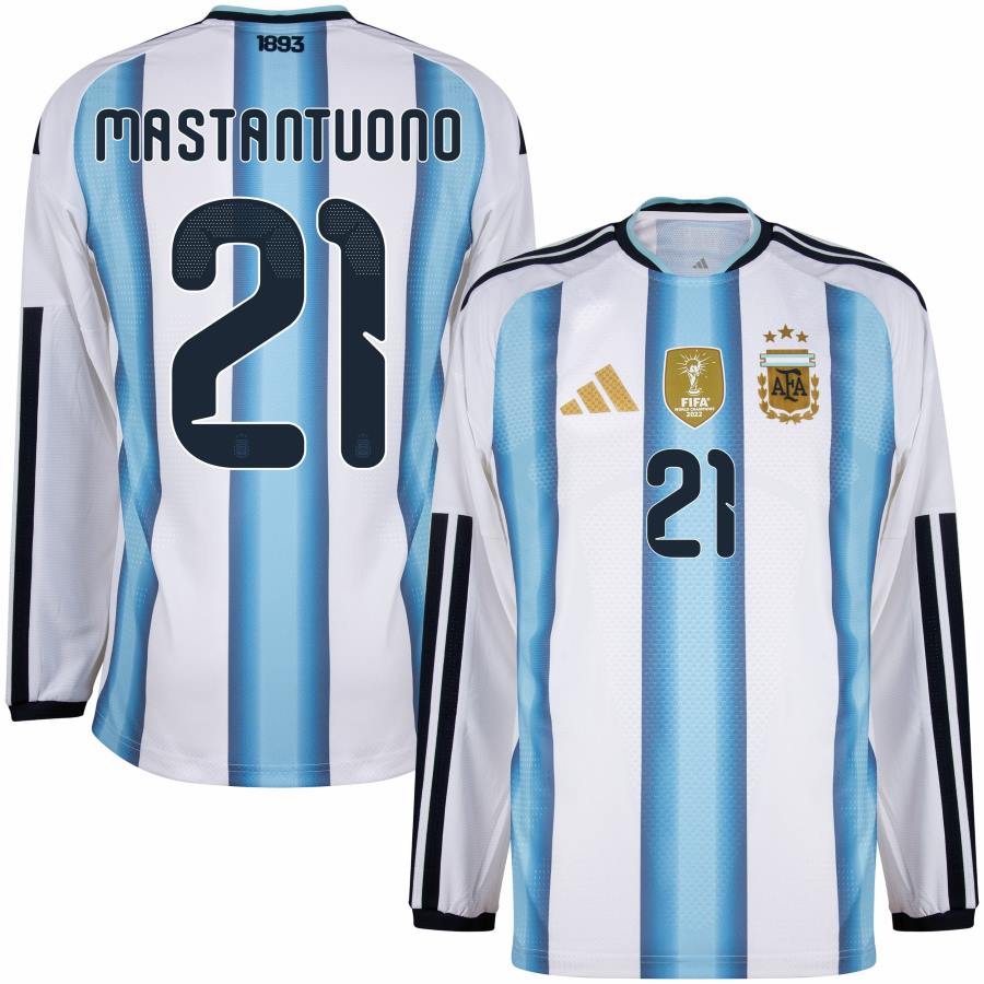 Maillot Argentine Domicile 2026 2027 Manches Longues Mastantuono (1) Maillot Argentine Domicile 2026 2027 Manches Longues Mastantuono (1)