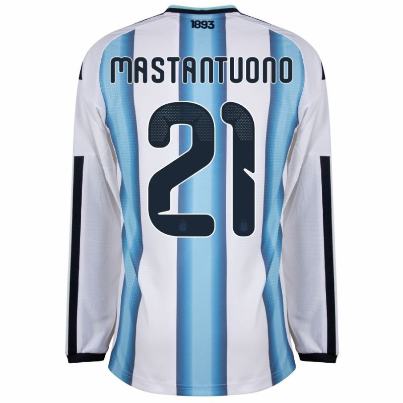 Maillot Argentine Domicile 2026 2027 Manches Longues Mastantuono (3) Maillot Argentine Domicile 2026 2027 Manches Longues Mastantuono (3)