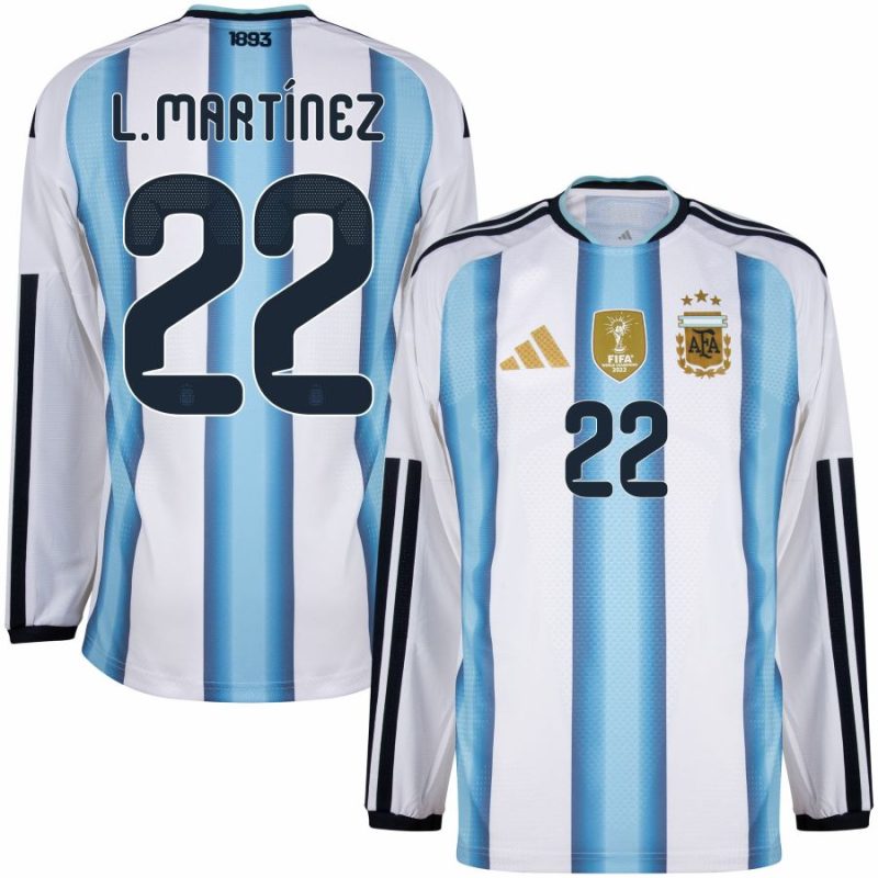Maillot Argentine Domicile 2026 2027 Martinez Manches Longues (1)