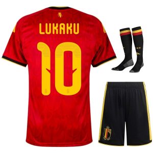 Maillot Kit Enfant Belgique Domicile 2026 2027 Lukaku (1)