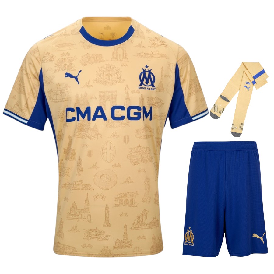 Maillot Kit Enfant OM Fourth 2025 2026 Maillot Kit Enfant OM Fourth 2025 2026