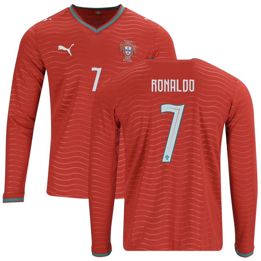 Maillot Portugal Domicile 2026 2027 Ronaldo Manches Longues (1) Maillot Portugal Domicile 2026 2027 Ronaldo Manches Longues (1)