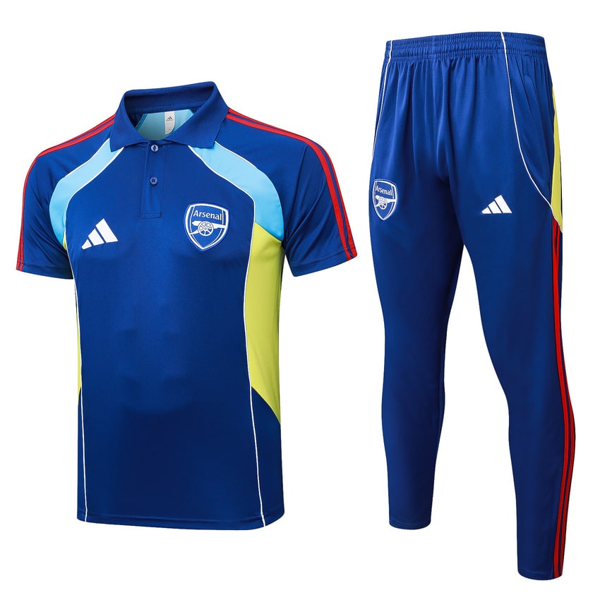 Survetement Arsenal Polo 2025 2026 Bleu Clair