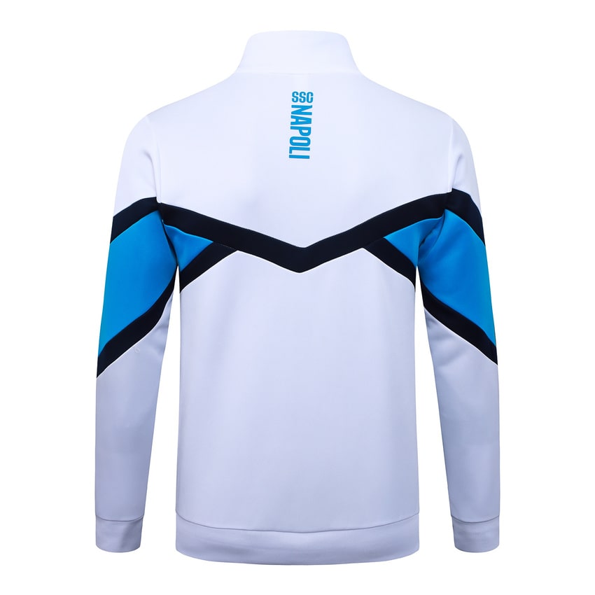 Survetement Naples Veste 2025 2026 Blanc Bleu