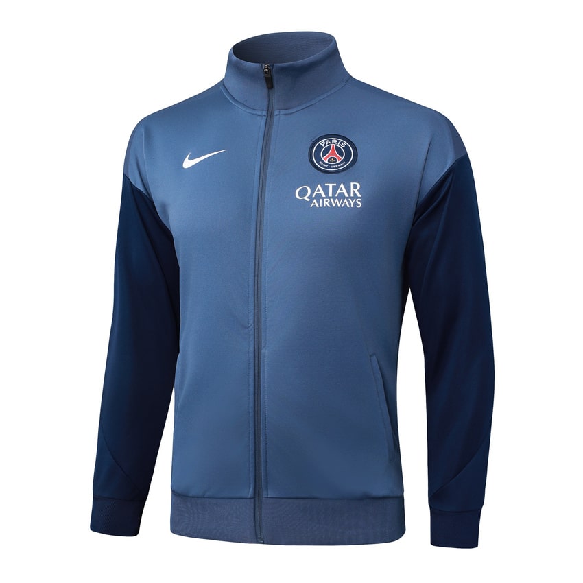 Survetement PSG Veste 2025 2026 Bleu Océan
