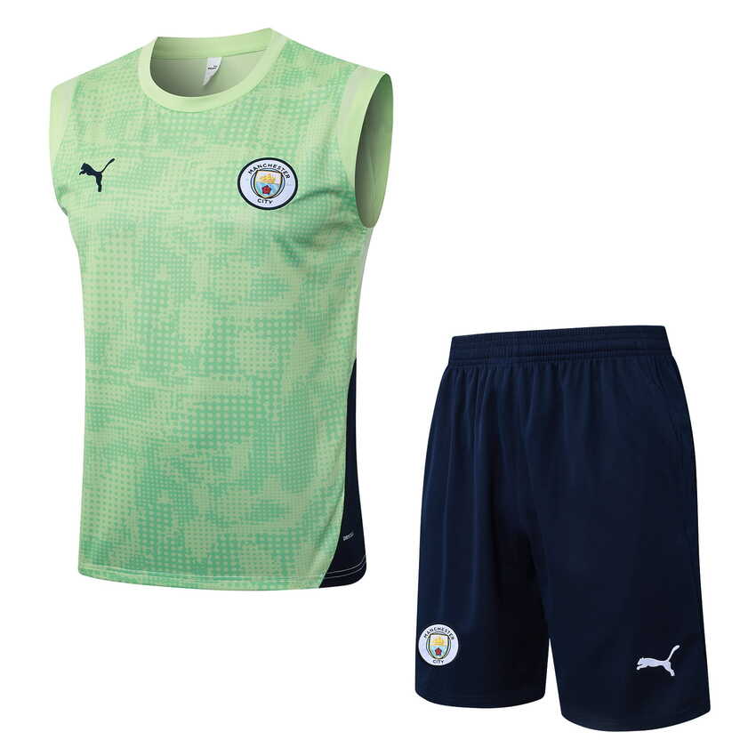 Debardeur Short Manchester City 2025 2026 Vert (1) Debardeur Short Manchester City 2025 2026 Vert