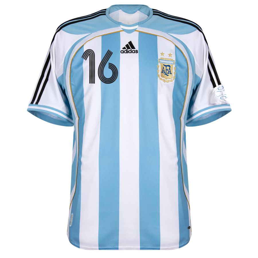 Maillot Argentine Adidas Domicile 2006 Aimar (2) Maillot Argentine Adidas Domicile 2006 Aimar (2)