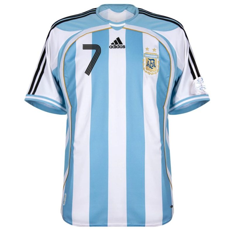 Maillot Argentine Adidas Domicile 2006 Saviola (2) Maillot Argentine Adidas Domicile 2006 Saviola (2)