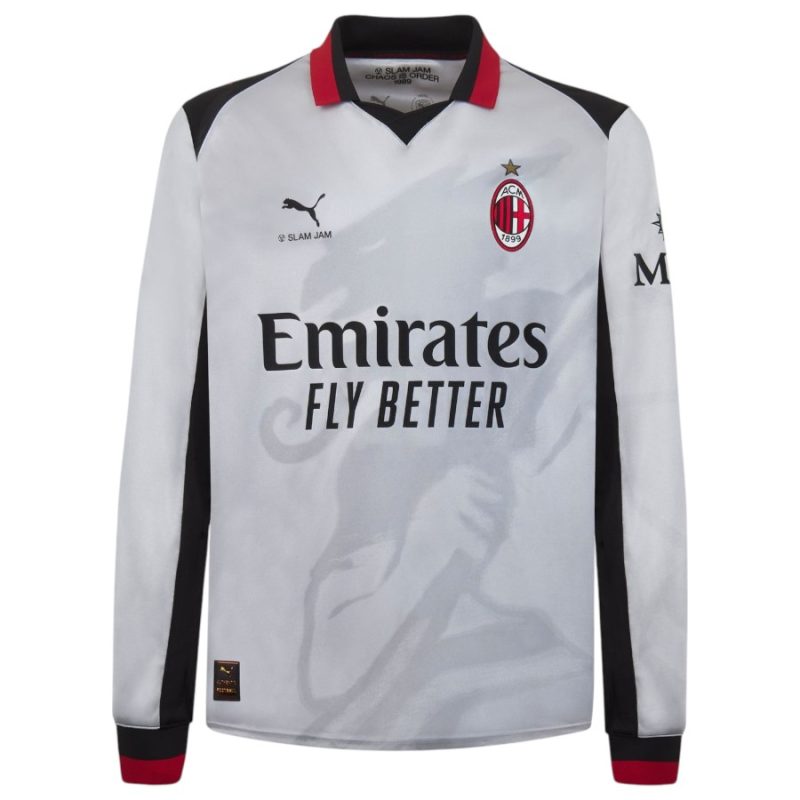 Maillot Milan AC Slam Jam Fourth 2025 2026 Argent (1)