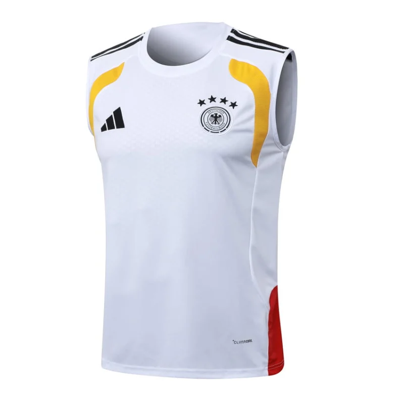 Debardeur Short Allemagne 2026 2027 Blanc Rouge (2) Debardeur Short Allemagne 2026 2027 Blanc Rouge