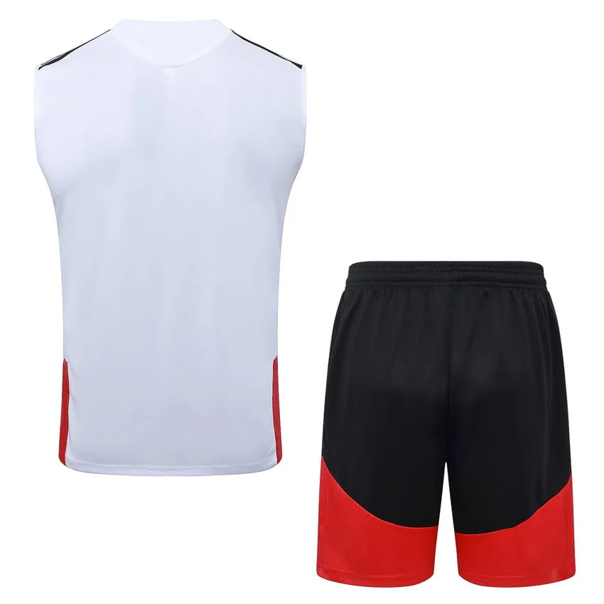 Debardeur Short Allemagne 2026 2027 Blanc Rouge