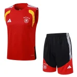 Debardeur Short Allemagne 2026 2027 Rouge Noir