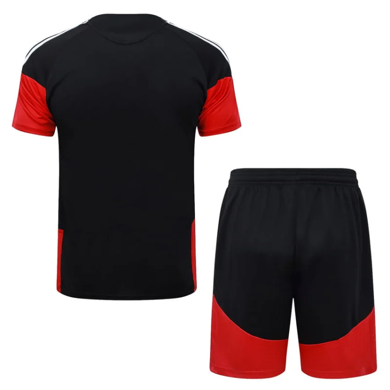 Ensemble Maillot Short Allemagne 2026 2027 Noir Rouge (3) Ensemble Maillot Short Allemagne 2026 2027 Noir Rouge