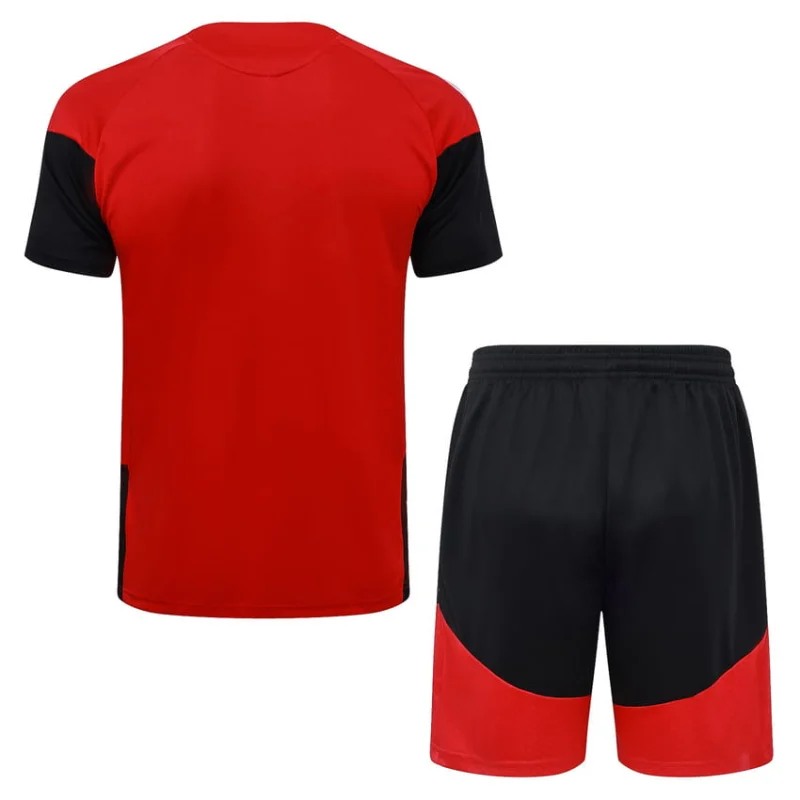 Ensemble Maillot Short Allemagne 2026 2027 Rouge Noir (3) Ensemble Maillot Short Allemagne 2026 2027 Rouge Noir