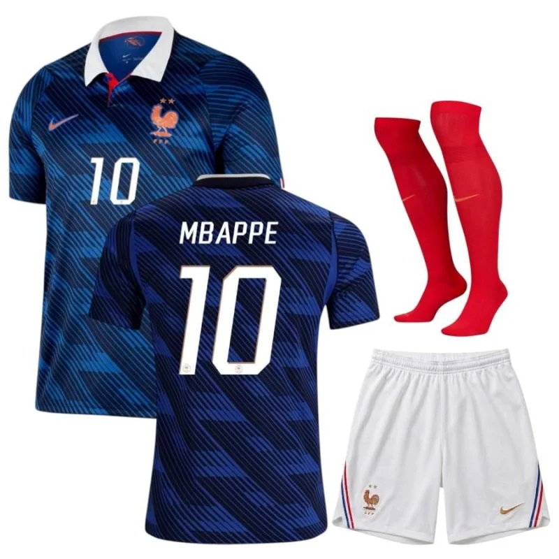 Maillot Equipe de France Kit Enfant Domicile Coupe du Monde 2026 Mbappe