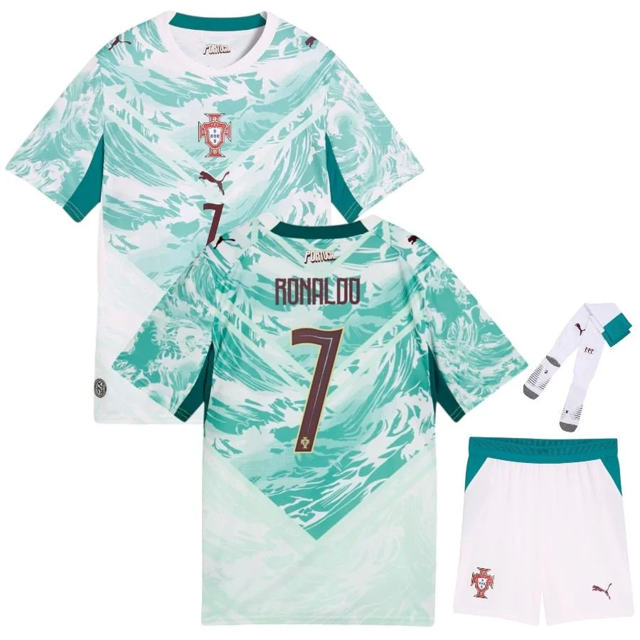 Maillot Kit Enfant Portugal Exterieur 2026 2027 Ronaldo