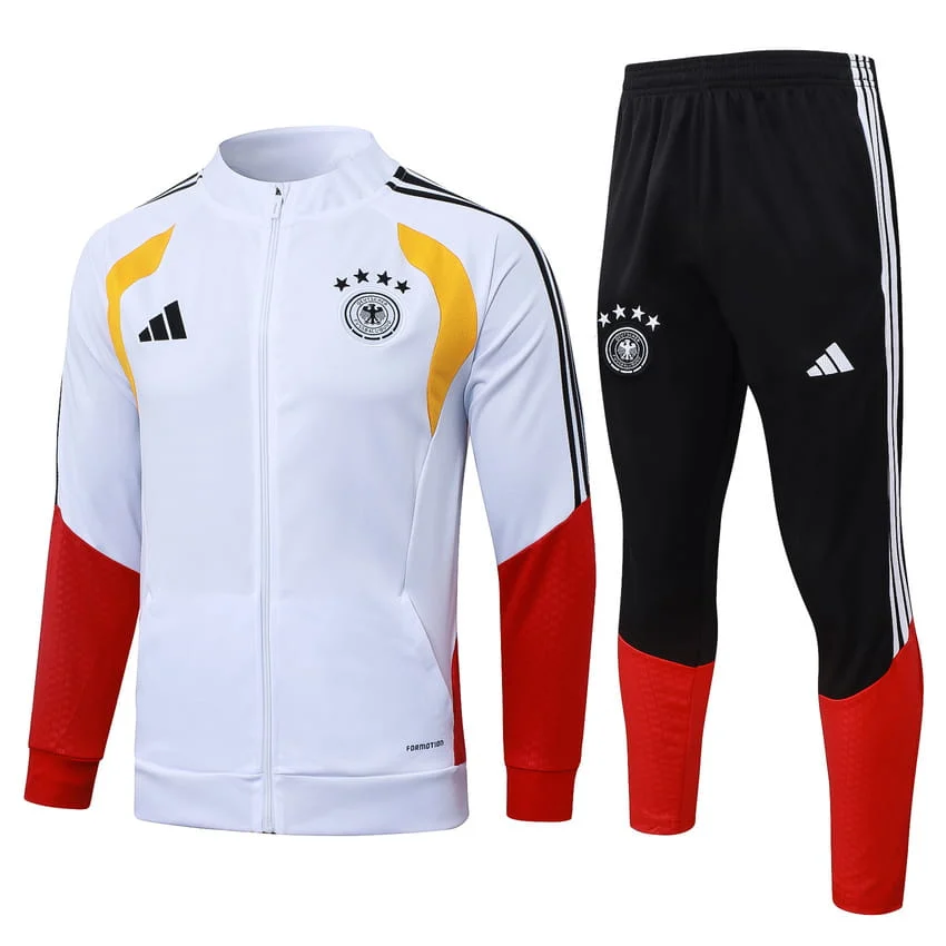 Survetement Allemagne Veste 2026 2027 Blanc Rouge