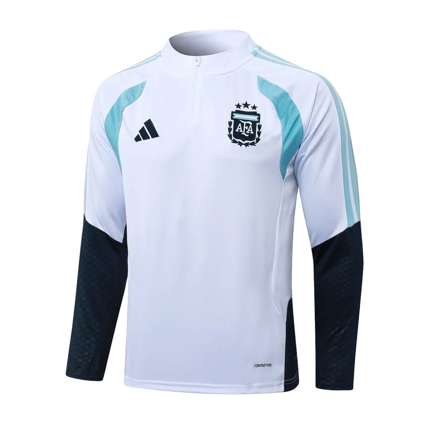 Survetement Argentine Training 2026 2027 Blanc Bleu