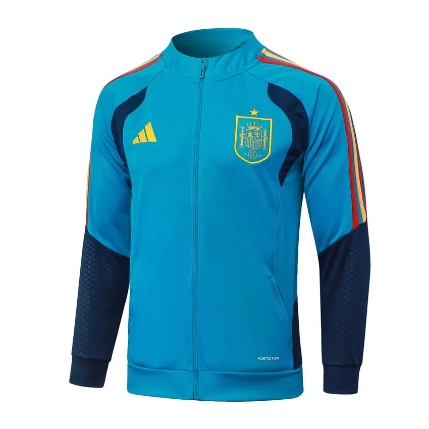 Survetement Espagne Veste 2026 2027 Bleu Clair