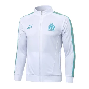 Survetement OM Veste 2025 2026 Blanc