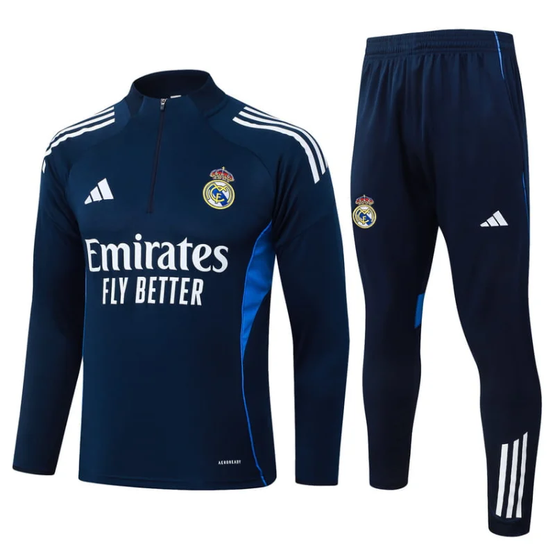 Survetement Real Madrid Training 2025 2026 Bleu Nuit