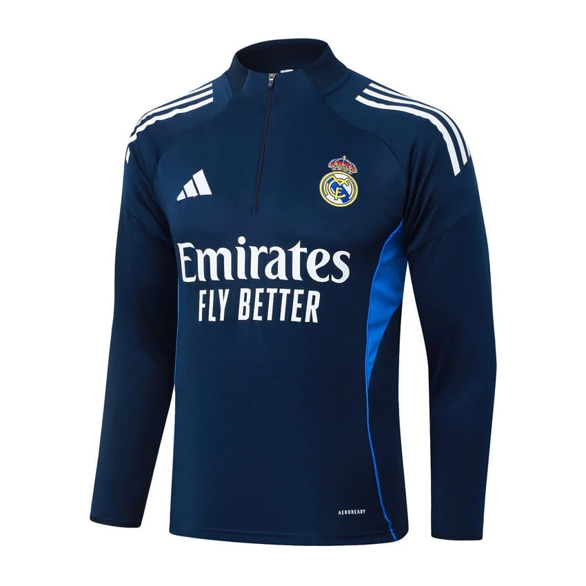 Survetement Real Madrid Training 2025 2026 Bleu Nuit