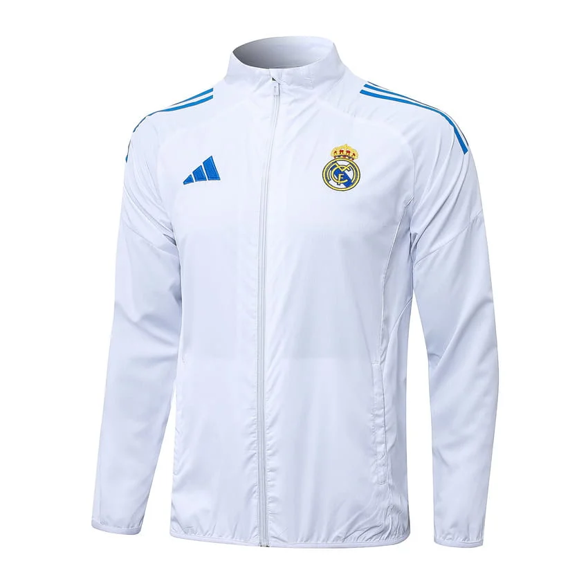 Survetement Real Madrid Veste 2025 2026 Blanc Bleu Ciel Foot Dealer Survetement Real Madrid Veste 2025 2026 Blanc Bleu Ciel 3 .webp