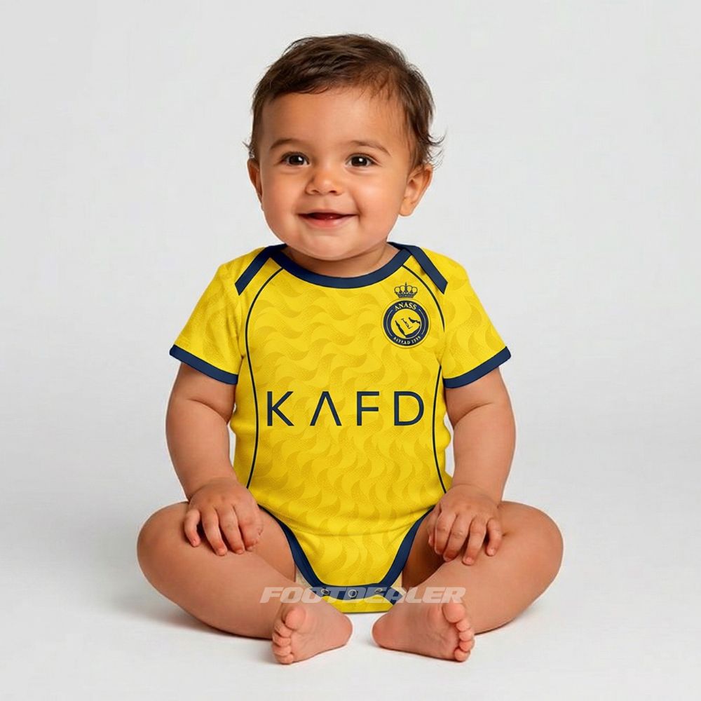 Al Nassr Home Baby Bodysuit 2025 2026 (1)