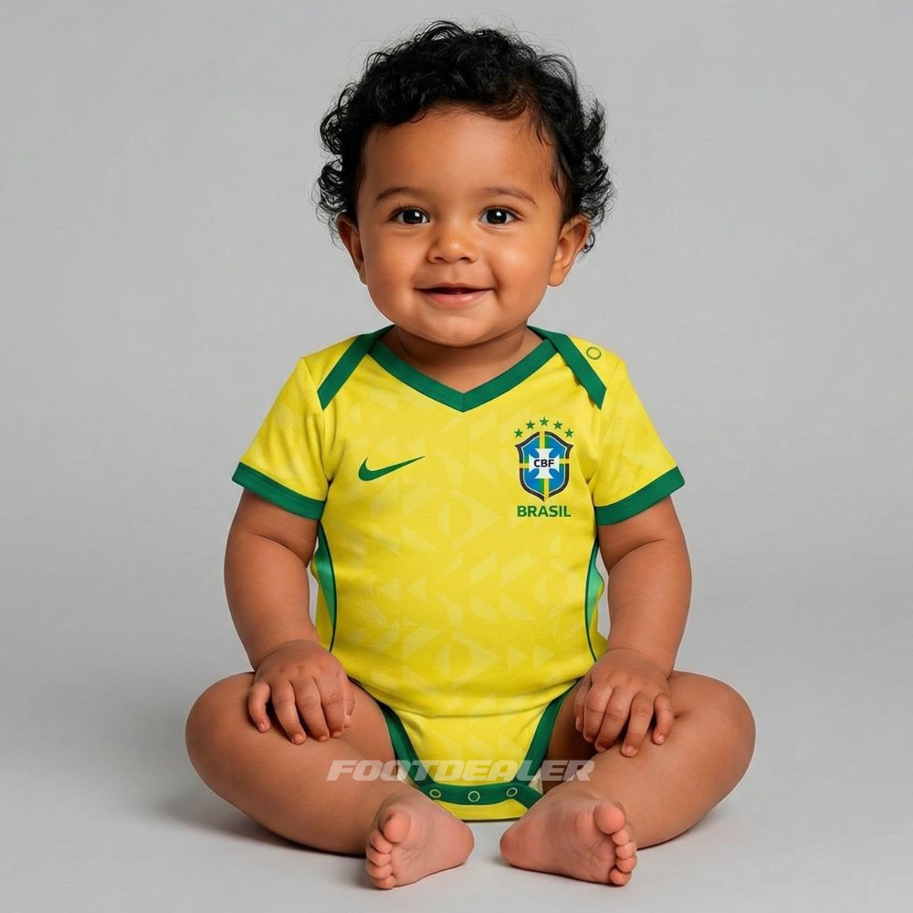 Body Bébé Brésil Domicile Coupe du Monde 2026 (1)