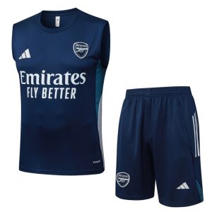 Arsenal 2025/2026 Blue and White Tank Top and Shorts