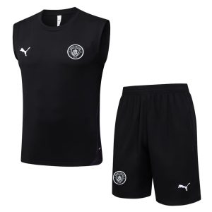 Tank Top Short Manchester City 2025 2026 Dark Black
