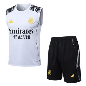 Real Madrid 2025 2026 White Spotted Short Tank Top