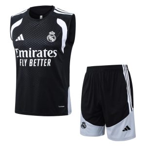 Real Madrid 2025/2026 Tank Top and Shorts - Charcoal Black