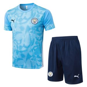 Manchester City 2025/2026 Sky Blue Shirt and Shorts Set