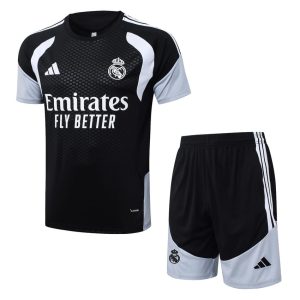 Real Madrid 2025/2026 Jersey and Shorts Set - Charcoal Black