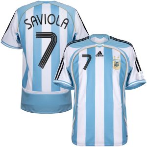 Camiseta Argentina Adidas Local 2006 Saviola