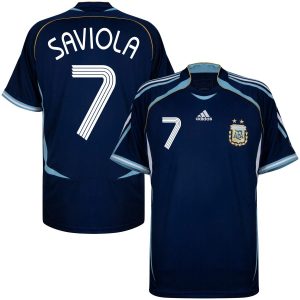 Camiseta Argentina Adidas Visitante 2006 Saviola