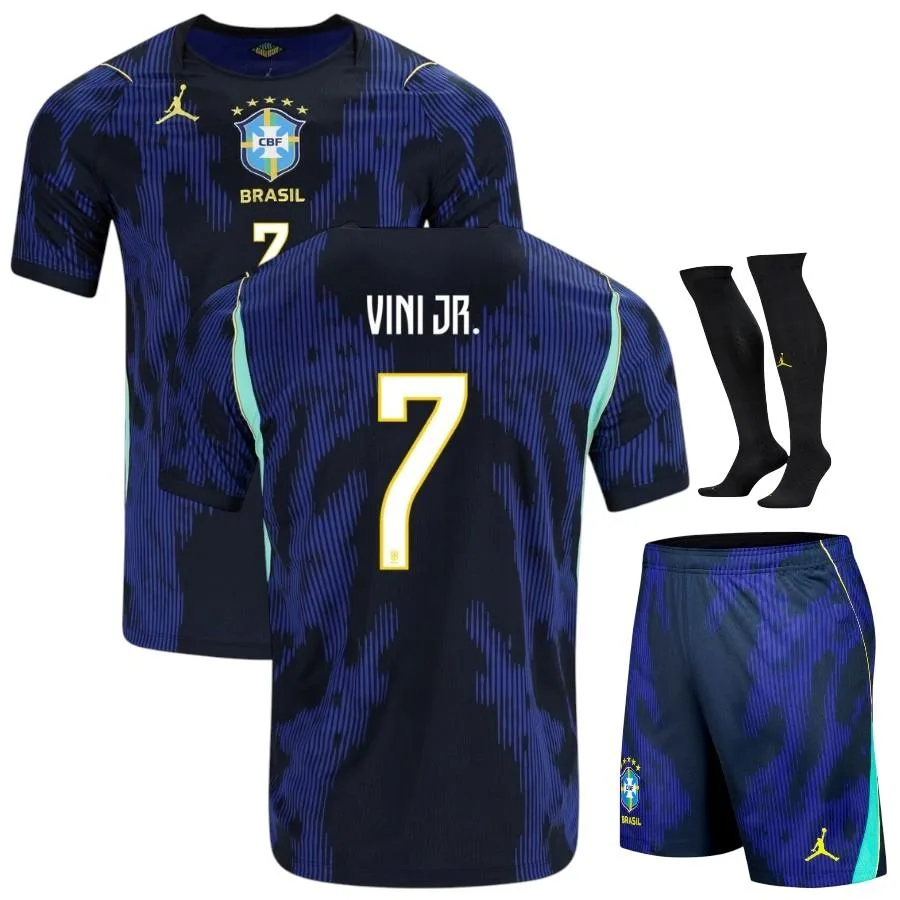 Maillot Bresil Kit Enfant Exterieur 2026 2027 Vini JR