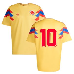 Camiseta Adidas de visitante de Colombia 1990 James