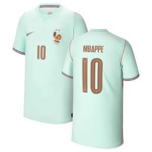 Maillot Equipe de France Enfant Vert Coupe du Monde 2026 Mbappe