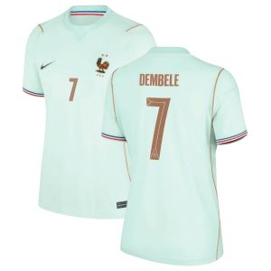 Maillot Equipe de France Femme Vert Coupe du Monde 2026 Dembele