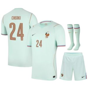 Maillot Equipe de France Kit Enfant Exterieur Coupe du Monde 2026 Cherki